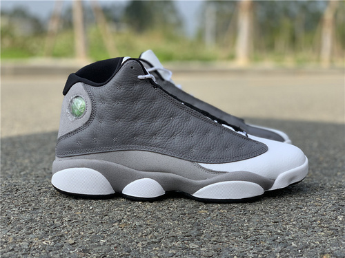 Air Jordan 13 _ATMOSPHERE GREY_ new gray color_ real 3D cat eye_ original carbon_ number 414571-01628 full code shipment_ 40--47.5-c968e5fc